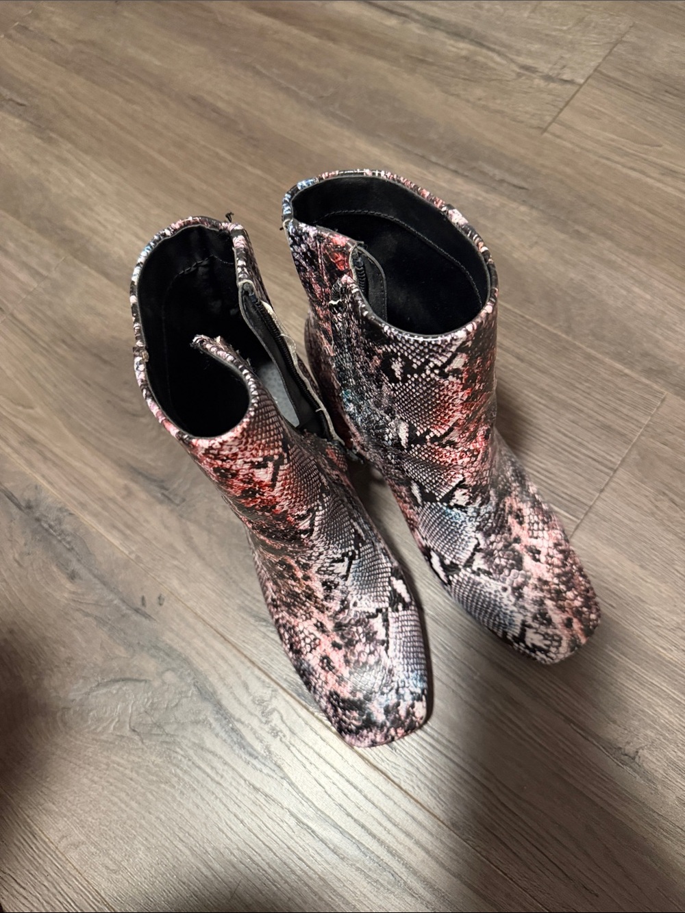 Colored high heel boots